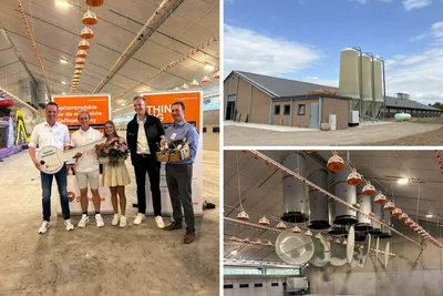 Inauguración de la nave de engorde de pollos con entrega de llaves 